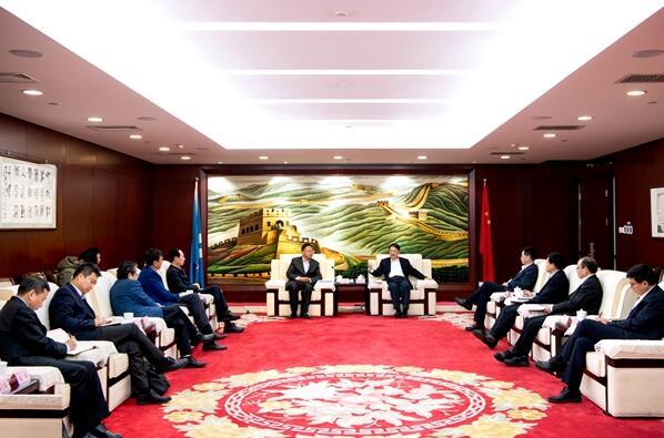 溫樞剛會見中國能建黨委書記、董事長汪建平