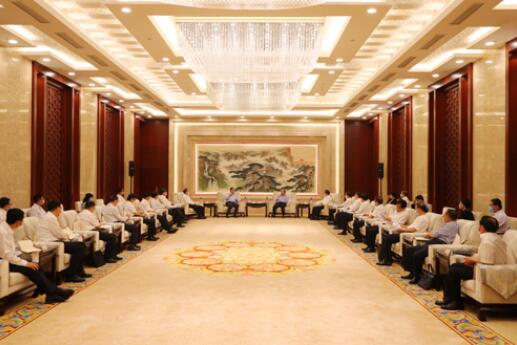 國家電網(wǎng)公司毛偉明、辛保安與山東省委書記劉家義、代省長李干杰會談