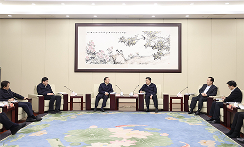 辛保安、張智剛拜會浙江省委書記袁家軍、省長王浩