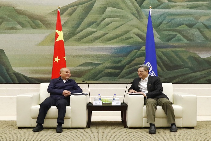 錢智民會(huì)見中國中鐵董事長、黨委書記陳云