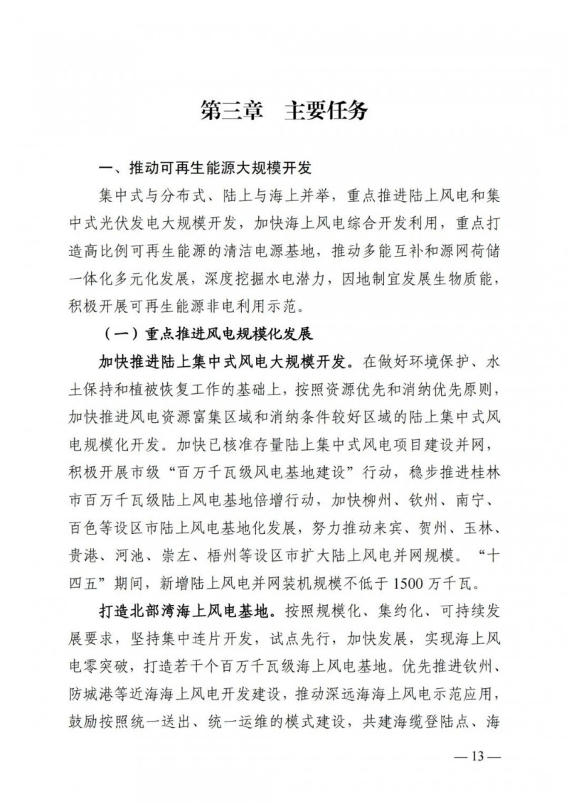 廣西&ldquo;十四五&rdquo;規(guī)劃：大力發(fā)展光伏發(fā)電，到2025年新增光伏裝機15GW！