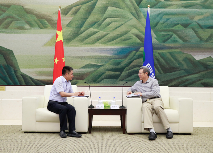 錢(qián)智民會(huì)見(jiàn)江西省新余市委副書(shū)記、市長(zhǎng)徐鴻