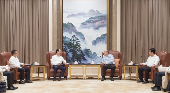 中國電建集團公司黨委書記、董事長丁焰章拜會福建省委書記尹力、省長趙龍