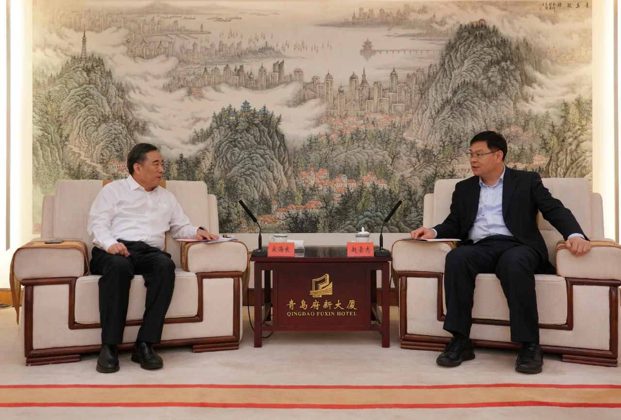 中國能建黨委書記、董事長宋海良與青島市委副書記、市長趙豪志會談