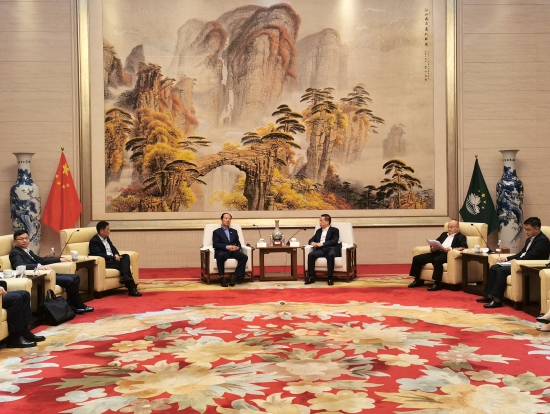 中國電建黨委書記、董事長丁焰章拜會中央政府駐澳門聯(lián)絡辦公室副主任黃柳權