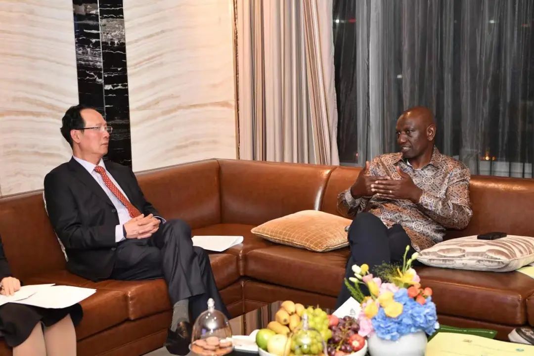 中國電建黨委書記、董事長丁焰章拜會(huì)肯尼亞總統(tǒng)魯托
