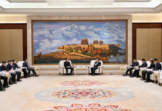 中國(guó)電建黨委書(shū)記、董事長(zhǎng)丁焰章拜會(huì)甘肅省委副書(shū)記、省長(zhǎng)任振鶴