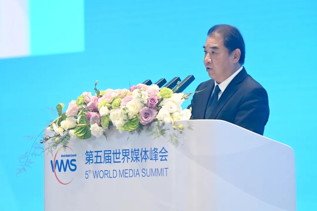 南方電網(wǎng)公司董事長、黨組書記孟振平在第五屆世界媒體峰會上作主旨發(fā)言