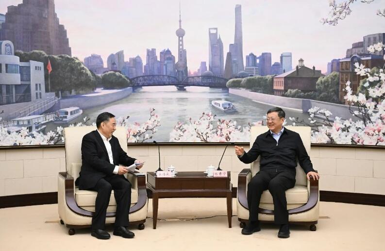 中國(guó)能建黨委書(shū)記、董事長(zhǎng)宋海良拜會(huì)上海市委書(shū)記陳吉寧、市長(zhǎng)龔正