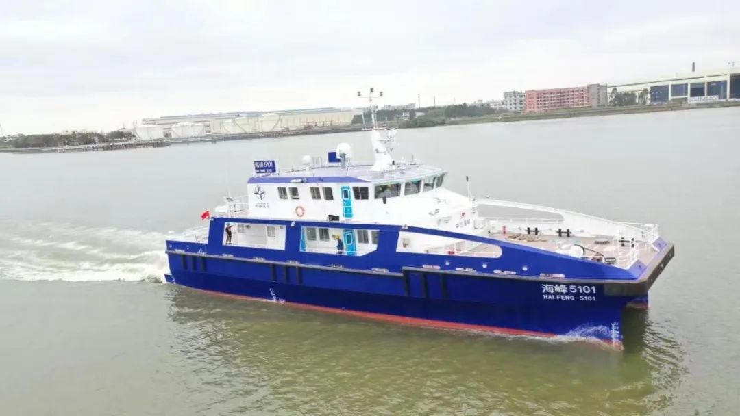 七〇二所研發(fā)的兩型風電運維首制船圓滿完成試航！