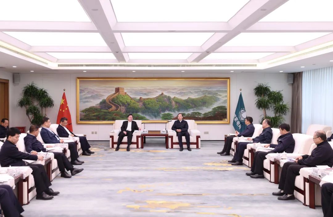 國家電網(wǎng)公司董事長辛保安與甘肅省委書記胡昌升、省長任振鶴會談