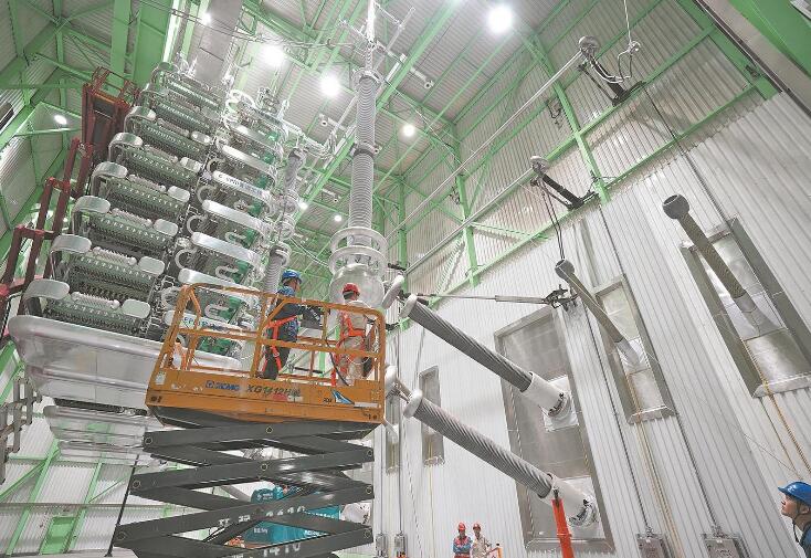 上?！?00千伏南橋換流站年度檢修完成