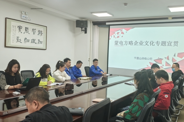 內蒙古烏海千里山供電公司開展理論宣貫學習，凝聚全員奮進力量