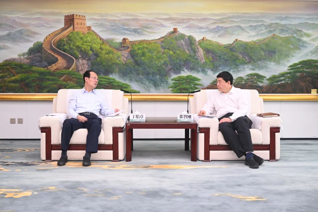 中國電建黨委書記、董事長丁焰章與國家電網(wǎng)有限公司董事長、黨組書記張智剛舉行會談