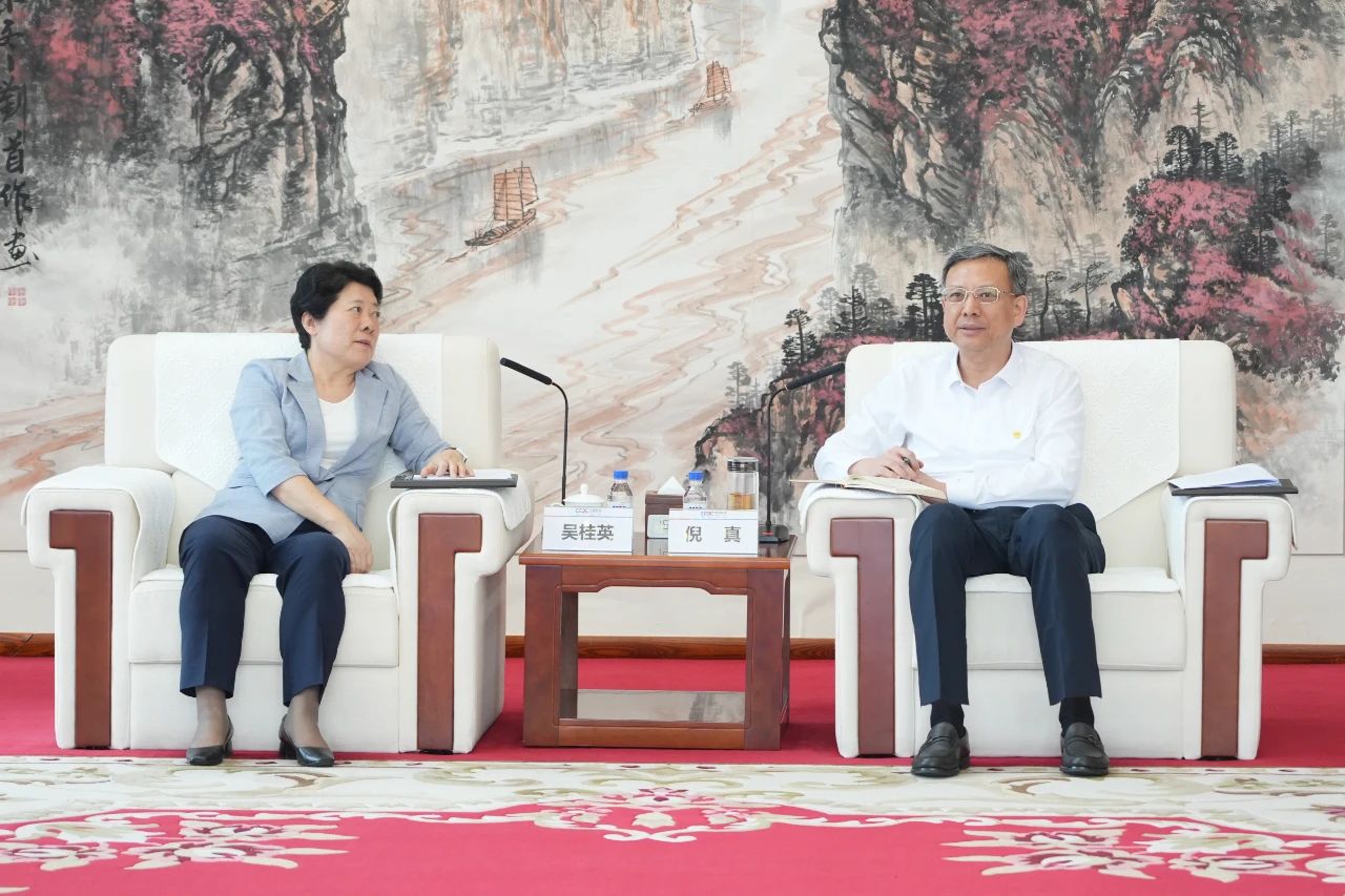 中國能建黨委副書記、總經理倪真與湖南省委常委、長沙市委書記吳桂英會談