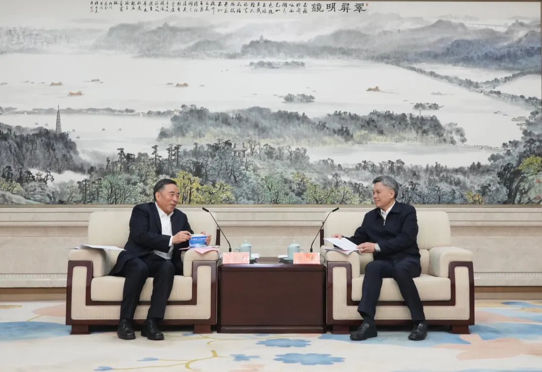 宋海良與浙江省委副書記、杭州市委書記劉捷會談