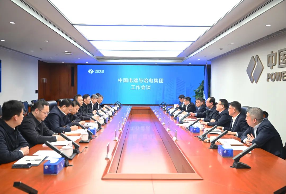 中國電建黨委書記、董事長丁焰章與哈電集團(tuán)董事長曹志安、總經(jīng)理黃偉會(huì)談