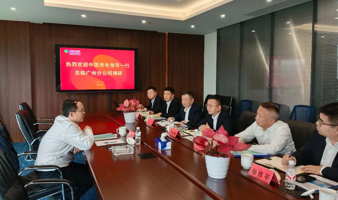 中國西電黨委副書記、總經(jīng)理朱琦琦到西電廣州分公司調(diào)研